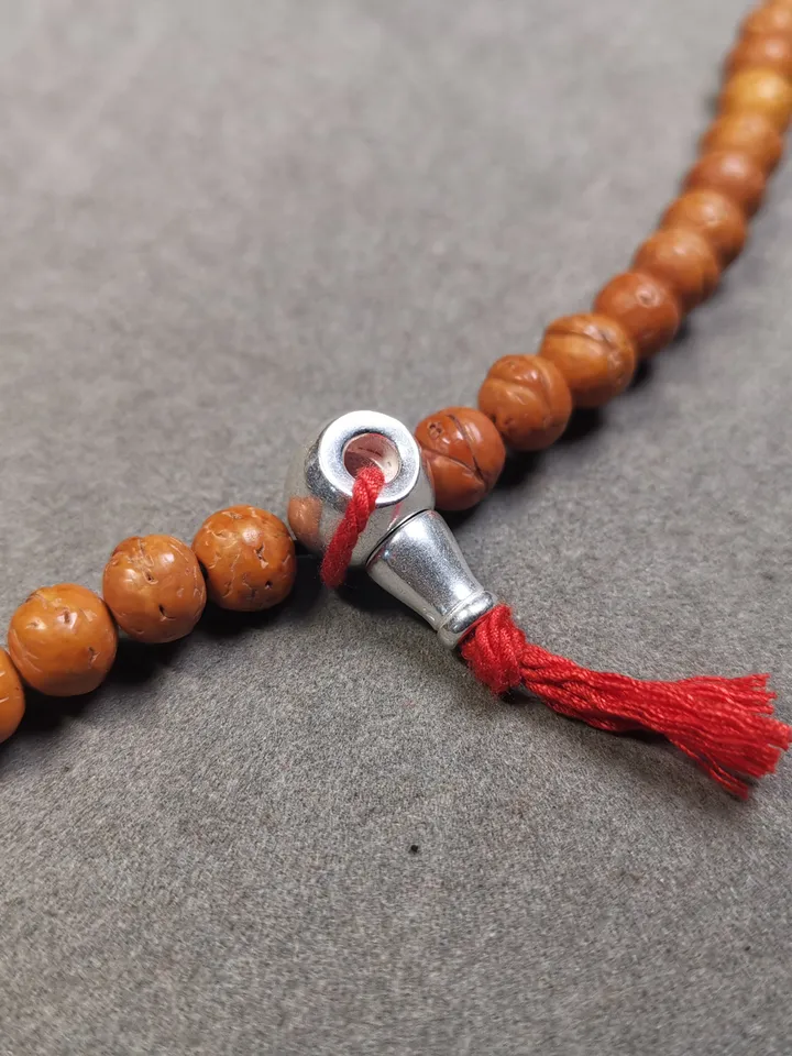 Gandhanra Tibetan Guru Bead,T-drilled 3-Hole Prayer Bead,Mala Bead,Connector Bead for Buddhist Bead Accessories