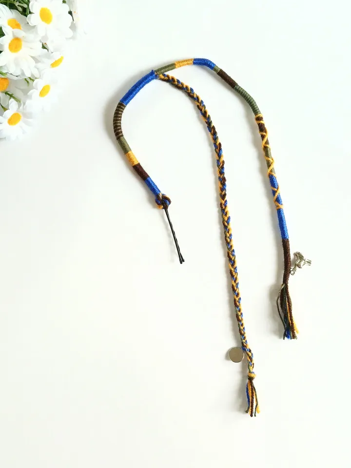 Custom - Clip-in hair wrap mixed design choose your colours custom false hair wrap dreadlock dread removable design your own beach vacation