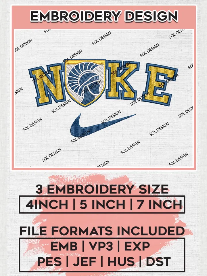 Nike Merrimack Warriors Machine Embroidery Design, NCAA Merrimack Warriors Embroidery Design files, NCAA Logo Embroidery Designs, NCAA Machine Embroidery Designs, Digital Download