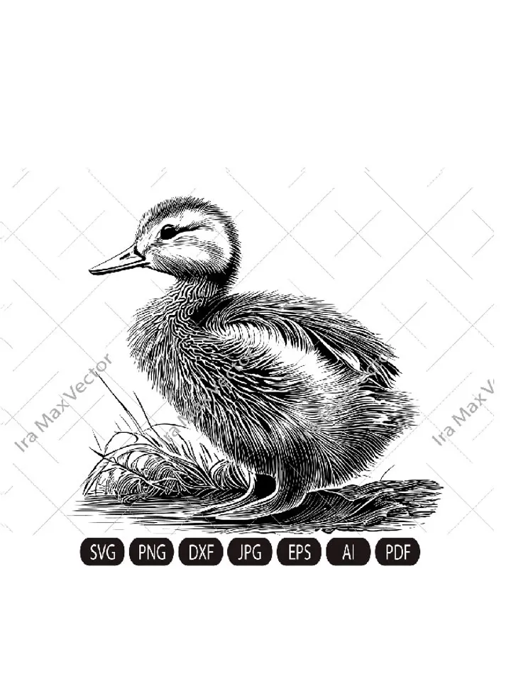 Baby Duck svg, Duckling svg, Duckling Instant Download, Duckling Cut Files, Duck Print File, Duck Sublimation File, Duck Silhouette