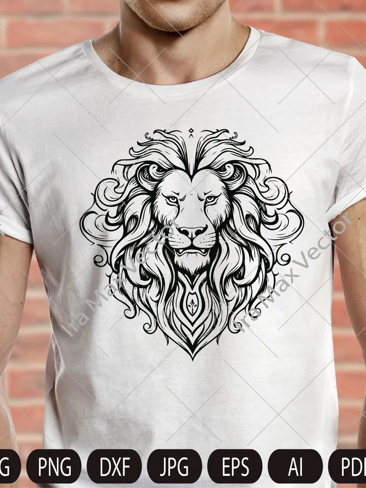 Lion Face svg / Lion Head svg / Lion heraldic/ Lion svg / Lion King svg Lions Mascot svg / Leo svg /Lion Head /Lion Printable