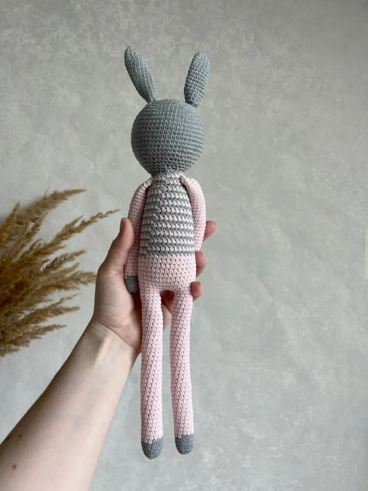 Crochet bunny toy, stuffed animal toy, bunny toy, amigurumi toy bunny
