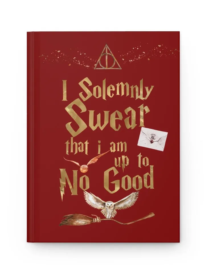Wizarding World Hardcover Journal, Magic Notebook, Spell Book, Fantasy Diary, Gift, Magic gift Matte Journal