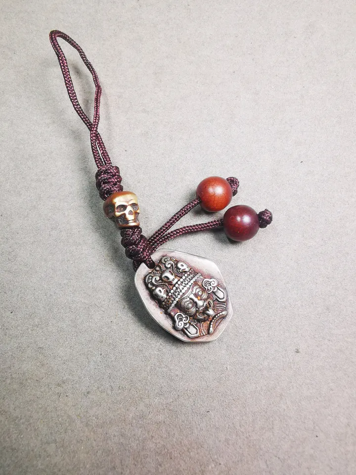Gandhanra Handmade Tibetan Buddhist Amulet,Shri Devi,Drashi Lhamo,Zashi Lhamo Charm Pendant