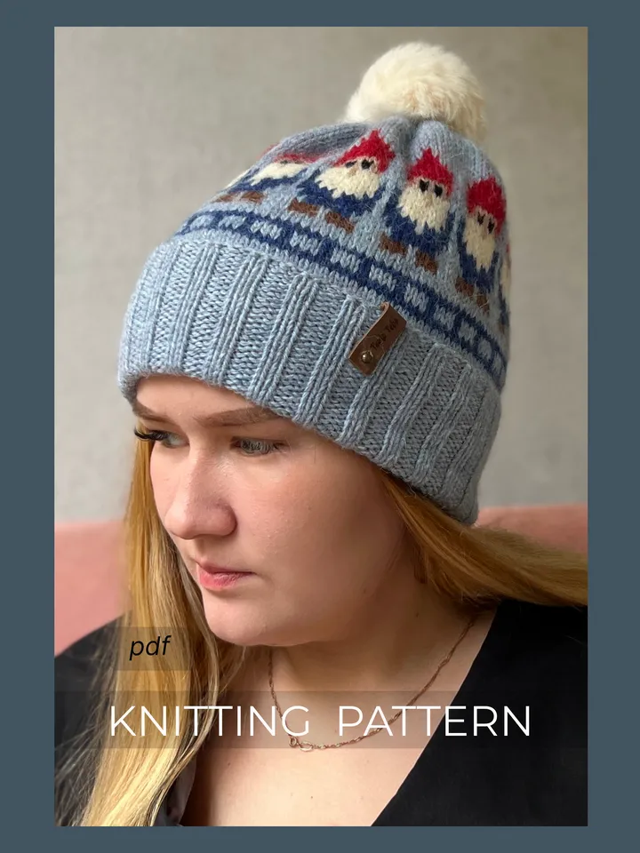 Knitting hat pattern/ Digital download
