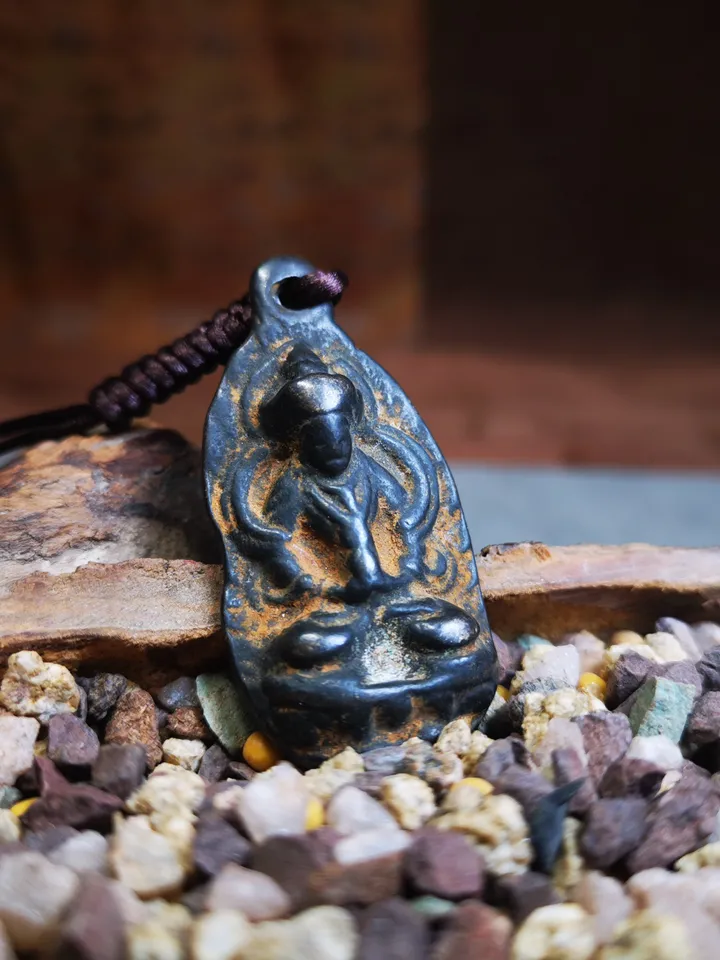 Gandhanra Antique Tibetan Buddhist Statue Badge,Amitayus, Buddha Of Infinite Life,40 Years Old