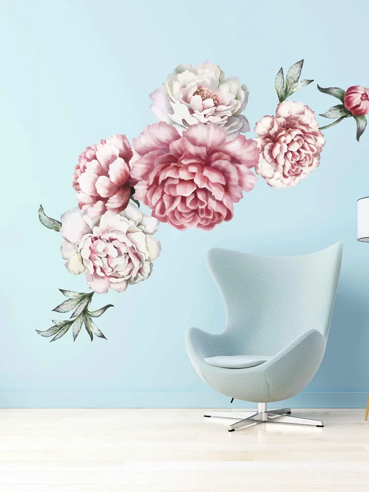 Peonies Wall Decal Flowers Stickers ik2433