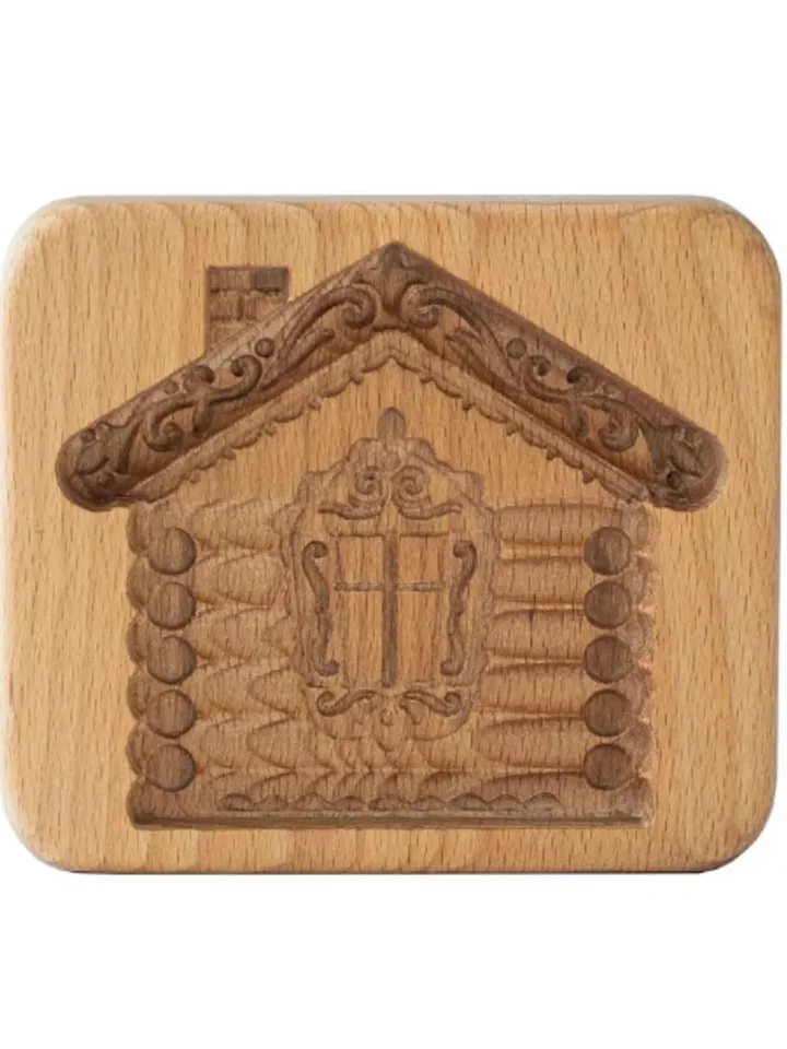 House Embossed cookie mold, cookie cutter, wooden mold, Wooden stamp ,stamp for gingerbread cookies, springerle stamp