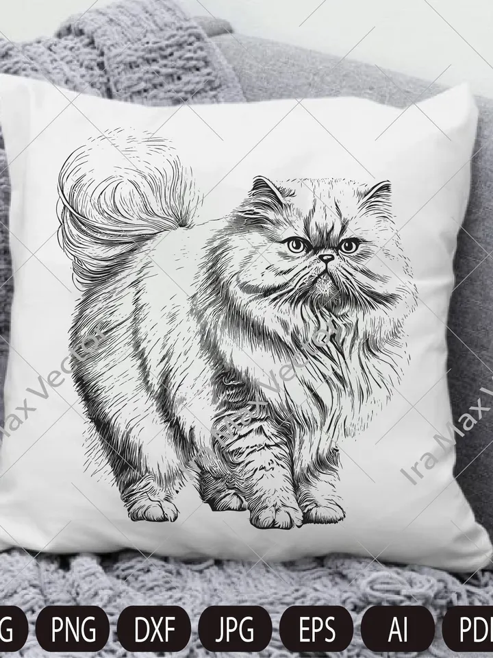 Cat Svg , Cat persian svg, Persian fluffy cat, cute kitten face svg, cute cat face svg, cat faces svg, face svg, cat svg bundle, cat image