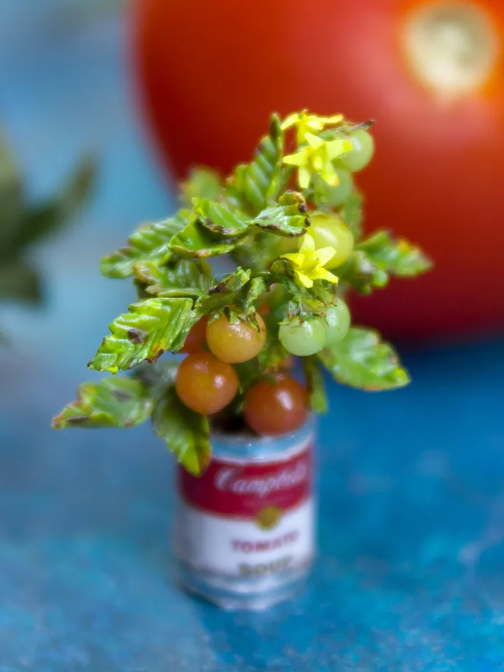 TUTORIAL Miniature tomato plant with polymer clay