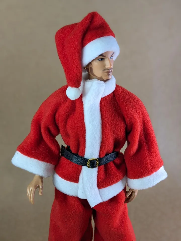Cosplay Christmas Santa Claus costume for 13 inch Adonis fashion dolls