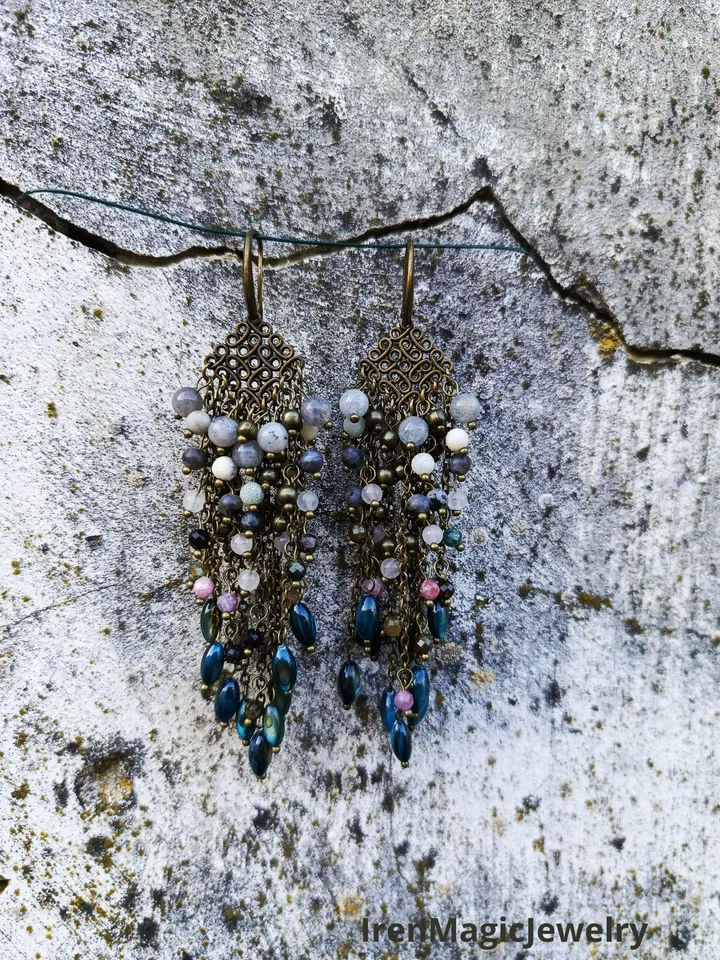 Boho Cluster Earrings