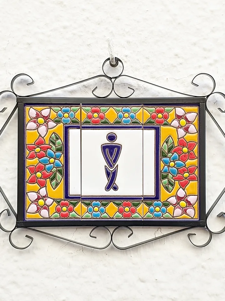 Ceramic letters and numbers 11cm (4.3") for the wall - Hand-glazed in Spain - "SEVILLA" models - Ceramic letters number -