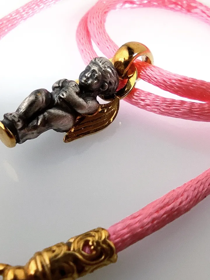 Cute Gift for a Child - Angel on a Silk Cord
