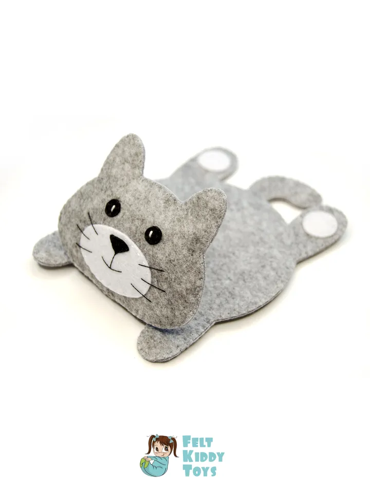 Cat mug rug (coaster), PDF Pattern and Tutorial