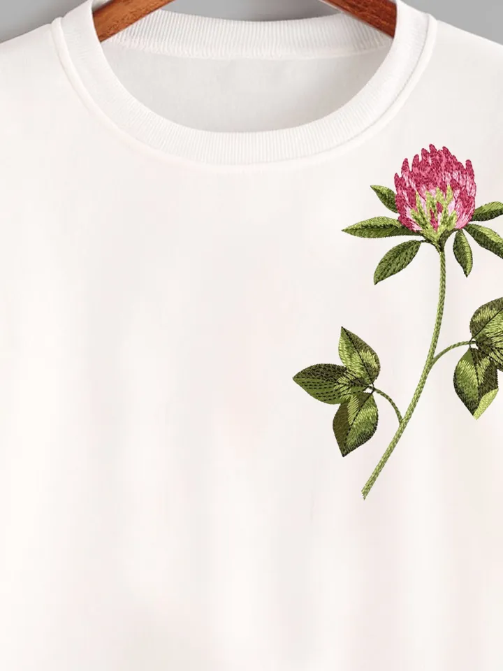 Clover artistic machine embroidery design digital embroidery pattern home and clothing décor embroidery motif floral design flower embroider