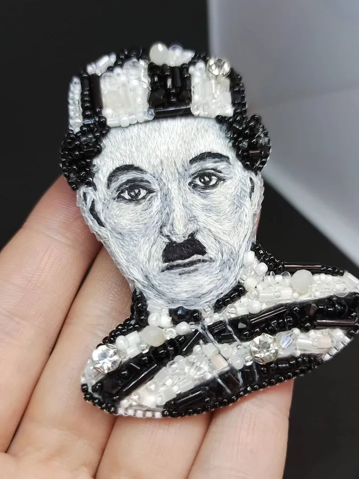 Brooch "Charlie Chaplin"