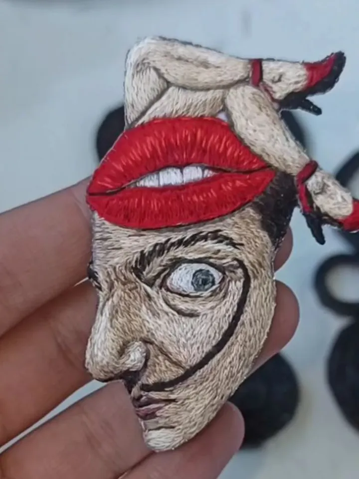 Art brooch "Dali"