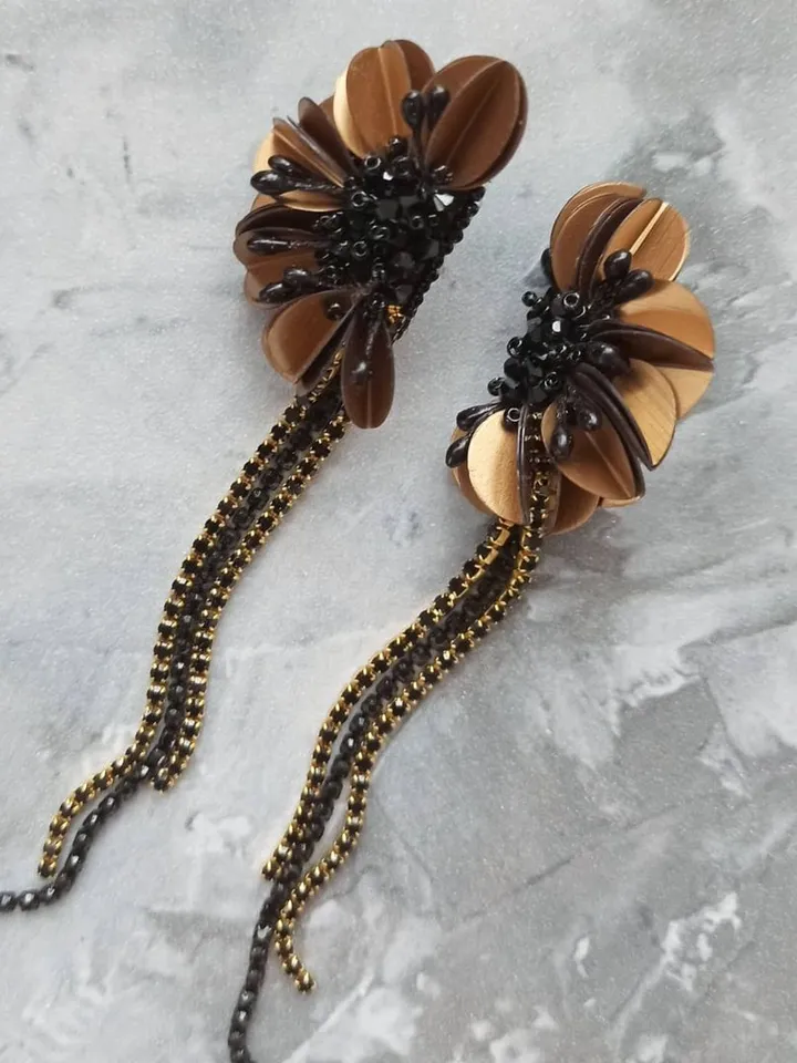 Earrings "Half of the Flower"