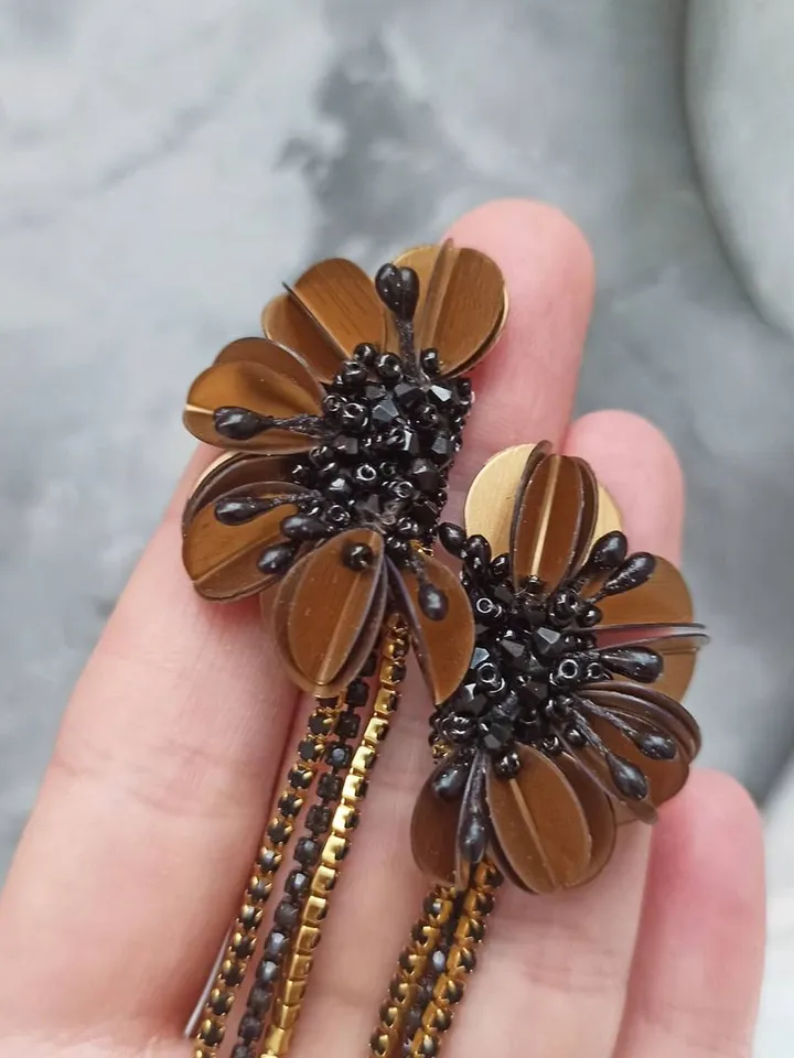 Earrings "Half of the Flower"