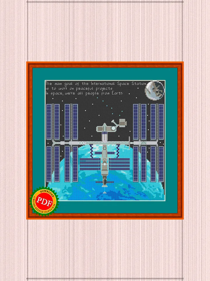 ISS Cross Stitch Pattern | International Space Station