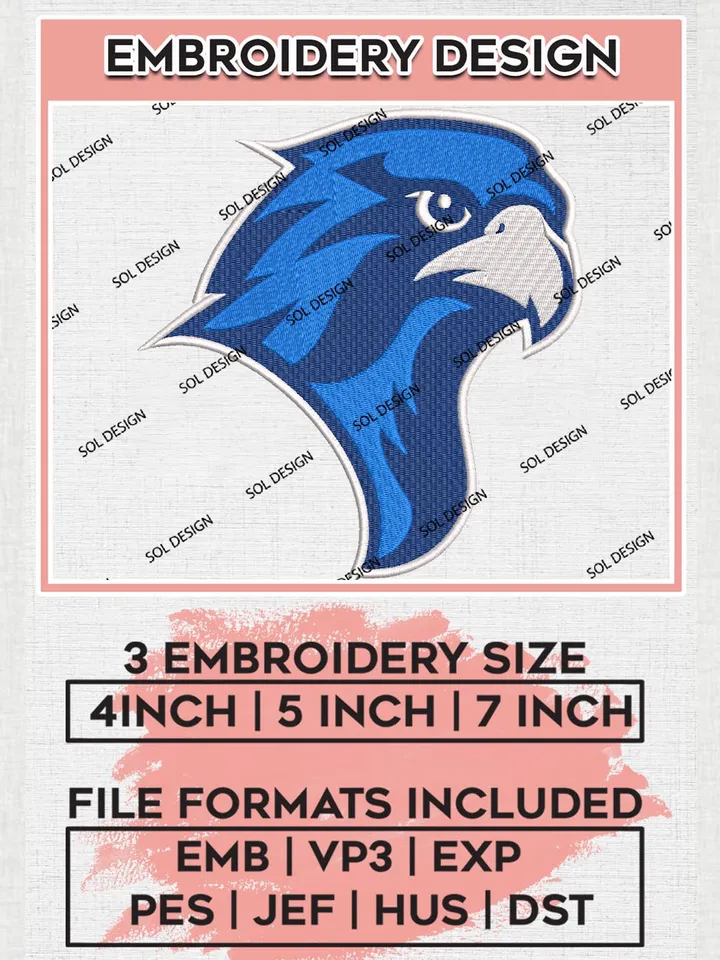 NCAA Albertus Magnus College Team Head Mascot Logo Embroidery Design Files, NCAA Albertus Magnus Machine Embroidery, NCAA Teams, 3 sizes, NCAA Machine embroidery designs, Digital Download