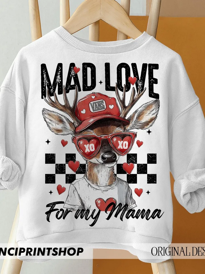 Mad Love for mama png, Valentines hunting sublimation, Valentines png, Boys Valentines png, Kid Valentines png, Toddler Valentines, love png