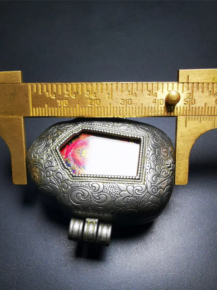 Gandhanra Antique Handmade Gau Ghau Shrine,Manjusri,Wisdom Buddha,Mini Tibetan Buddhist Altar Amulet Pendant