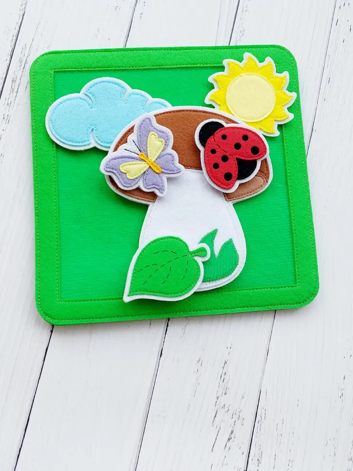 Montessori Material Felt Toys Children Logical Thinking