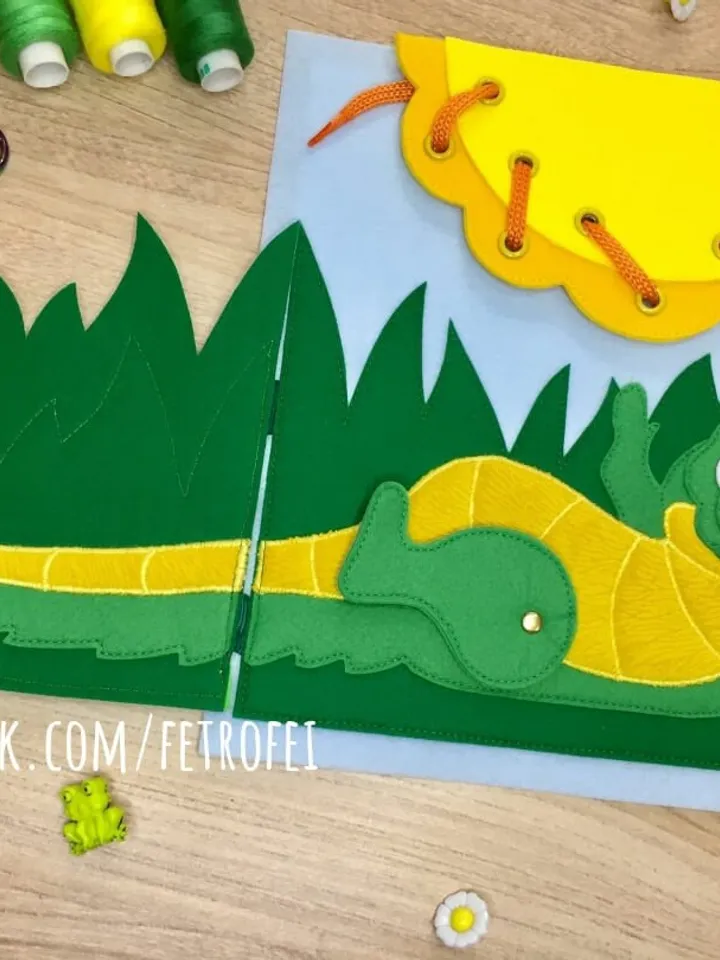 Animals Quiet book Pattern PDF, Felt book pattern, Soft montessori book template, Quiet book sewing ideas for baby 1, 2, 3 year old