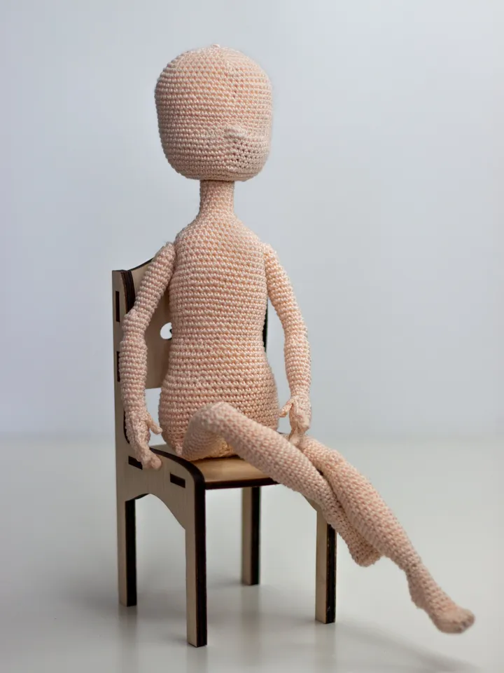Doll body crochet pattern/ Handmade toy