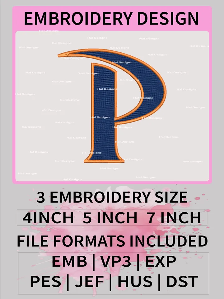NCAA Pepperdine Waves Embroidery File, 3 Sizes, 6 Formats, NCAA Machine Embroidery Design, NCAA Logo, NCAA Teams