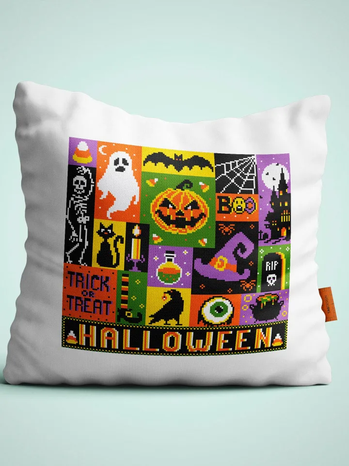 Halloween sampler cross stitch pattern PDF download Spooky cross stitch chart, Cute Halloween pattern digital PDF, Happy Halloween #H80