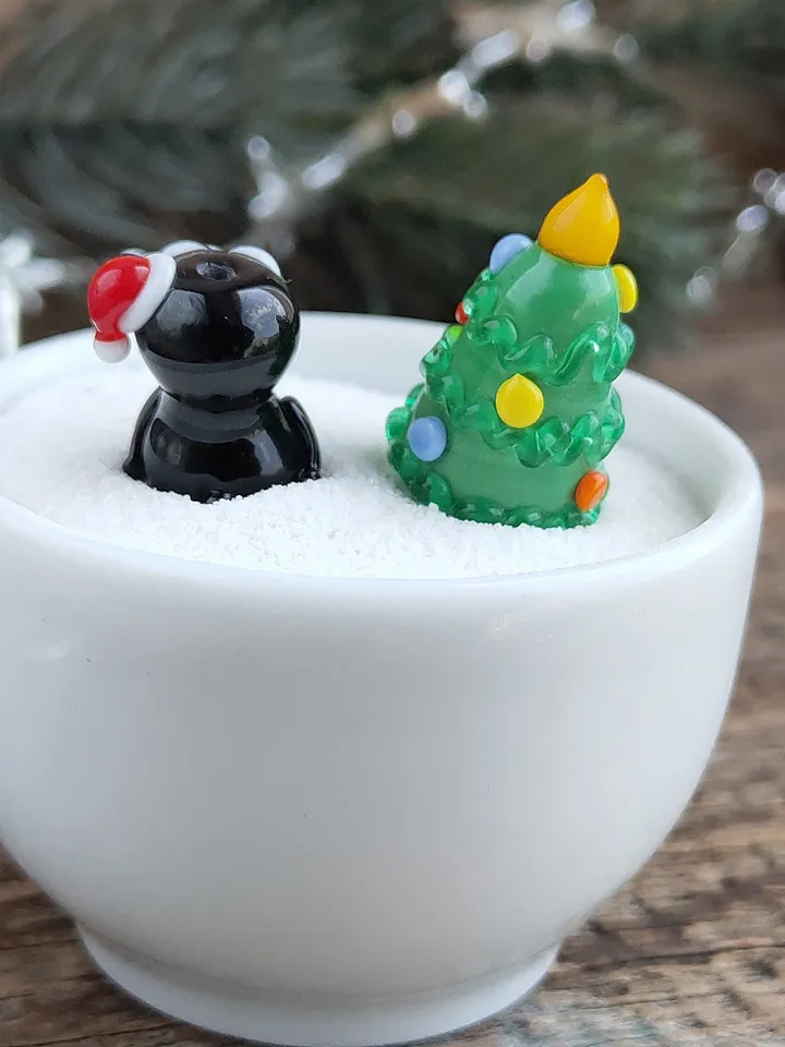 MINIATURE ANIMALS Penguin figurine Penguin miniature Baby penguin Glass penguin decor penguin gift Tiny Penguin Glass figurines Ornaments