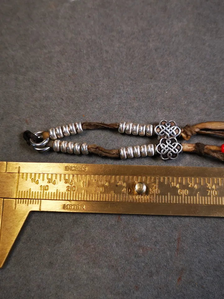 Gandhanra 5mm Silver Tibetan Buddhist Prayer Bead Counters for 6-15mm Mala,Lucky Knot Pendant