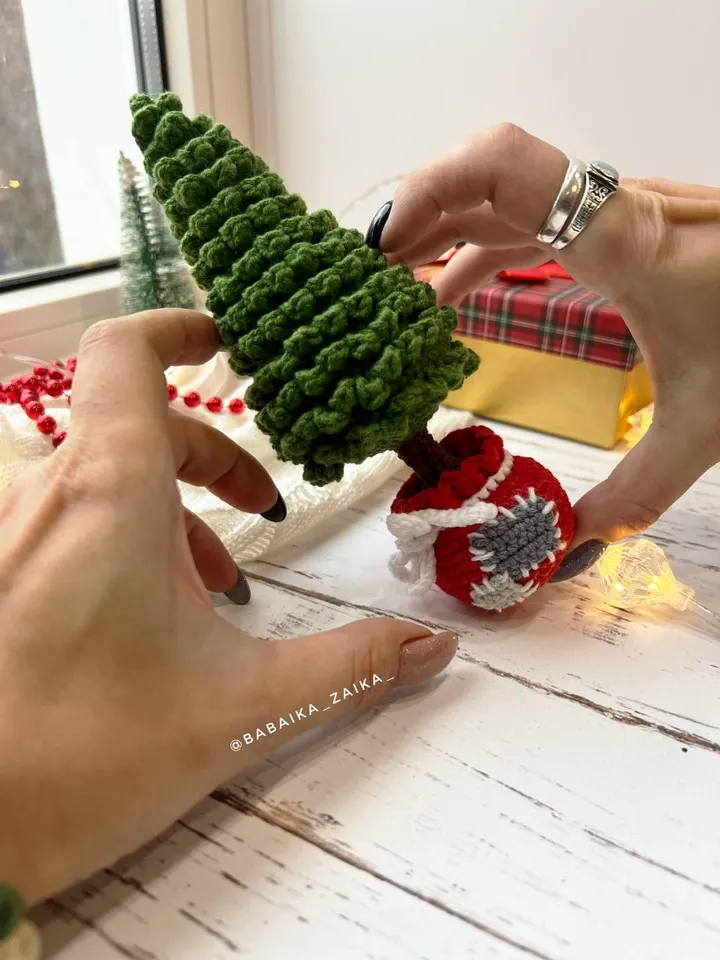 PDF Crochet Pattern Christmas Tree, Amigurumi Tree, Christmas ornaments, Christmas Decor, Amigurumi Christmas, Easy Pattern