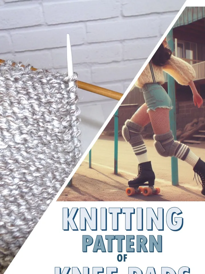 Knitting Pattern Knee Pads Digital Download PDF