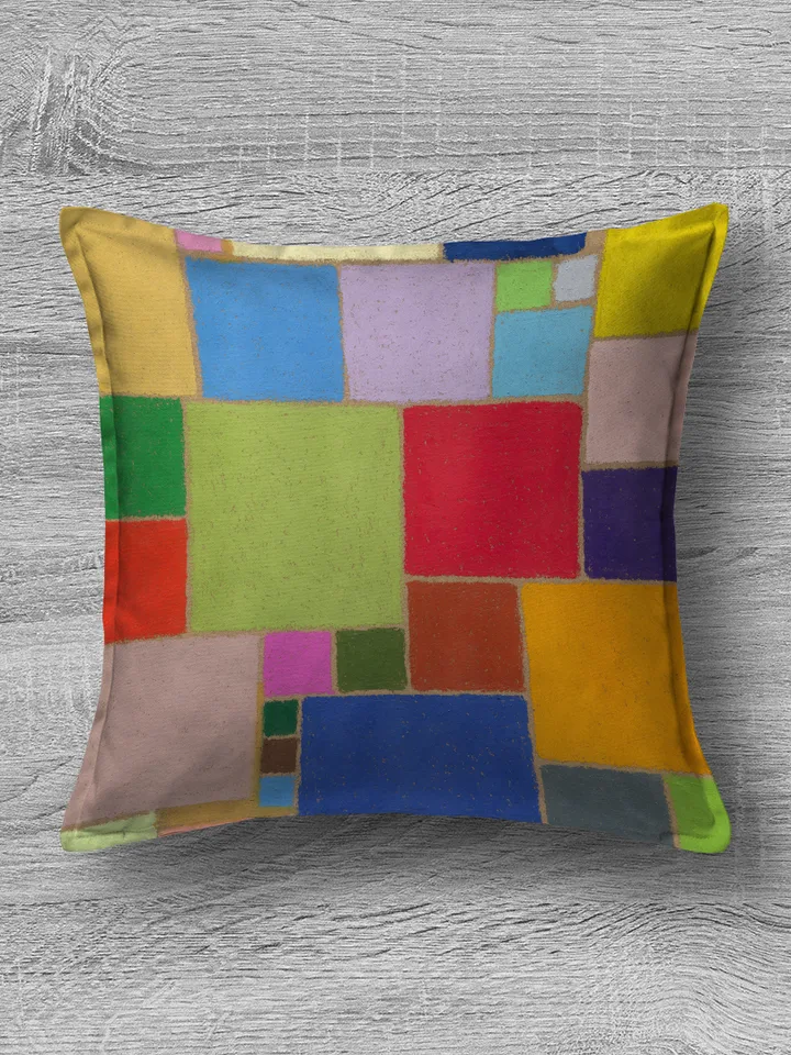 Printable pattern Abstract colored squares, Large poster, Digital file, Home decor, Art print, Color oil pastel painting
