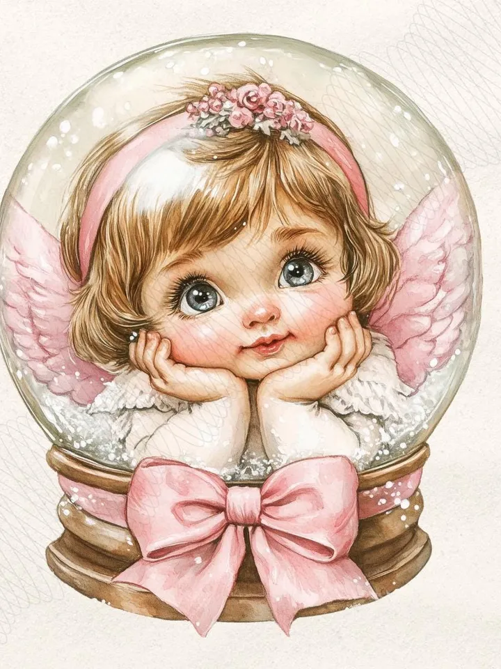 Valentine Snow Globe Png, Coquette Png, Valentine Png, Valentine Heart Png, Valentine Coquette Png, Valentine's Day png, Cupid png