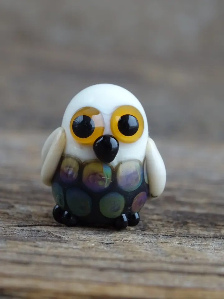 Glass figurines Miniature Owl figurine Tiny owl glass owl gifts graduation gifts Tiny glass animals terrarium figurines Animal figurines