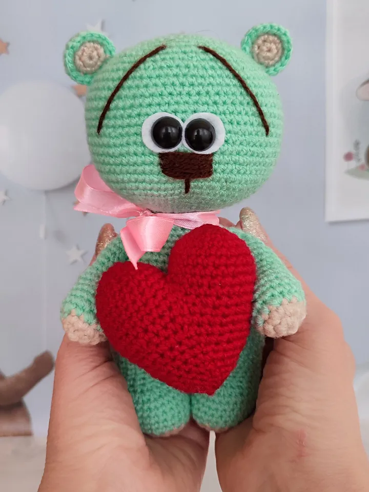 Bear for gift, valentine's bear, valentine's day gift, heart bear, romantic gift