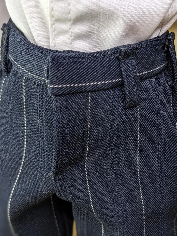 Handmade classic navy pants for 13 inch fashion male dolls (Adonis)