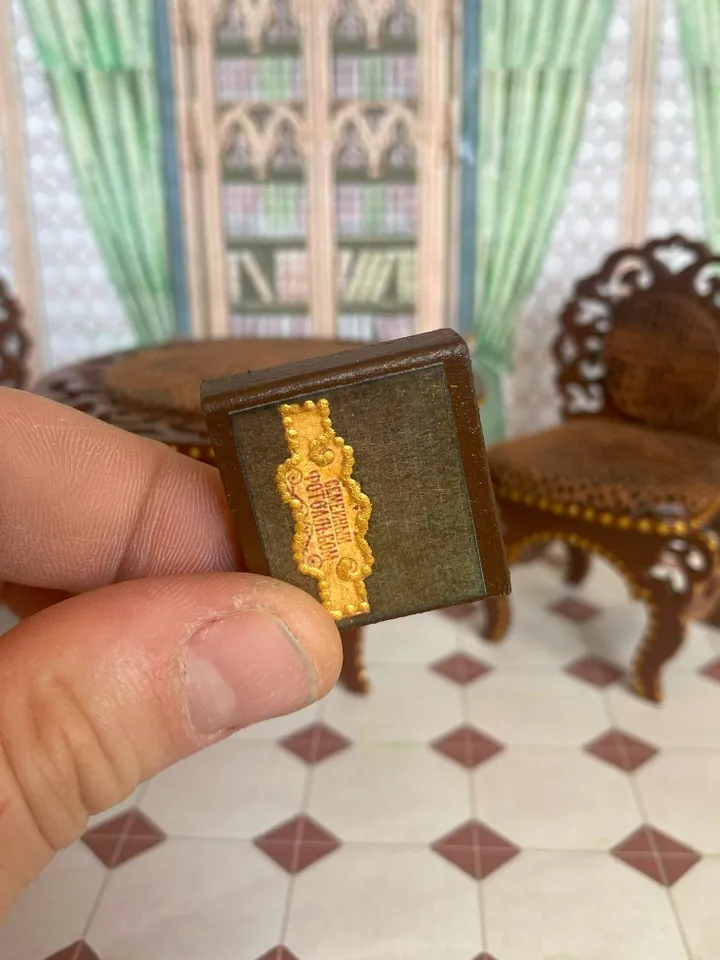 Photo album for a doll. Dollhouse miniature. 1:12. Dollhouse accessories.