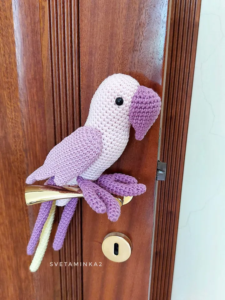 Crochet Parrot Pattern Amigurumi Parakeet. Digital Download. PDF.