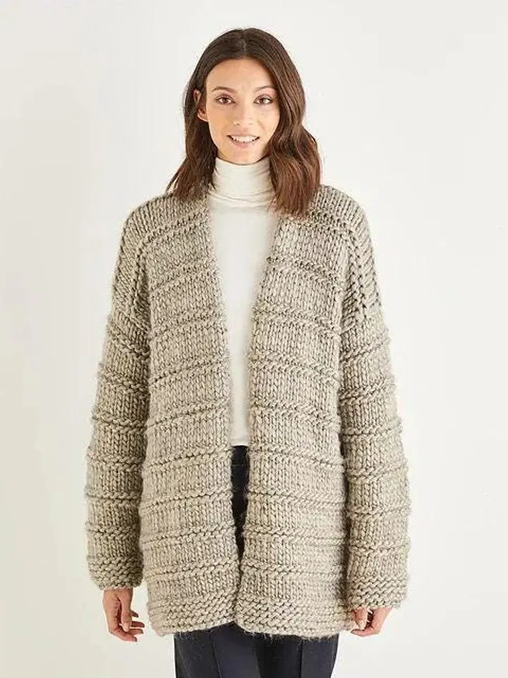 Cardigan knitting pattern, long cardigan, easy pattern cardigan pdf instant download