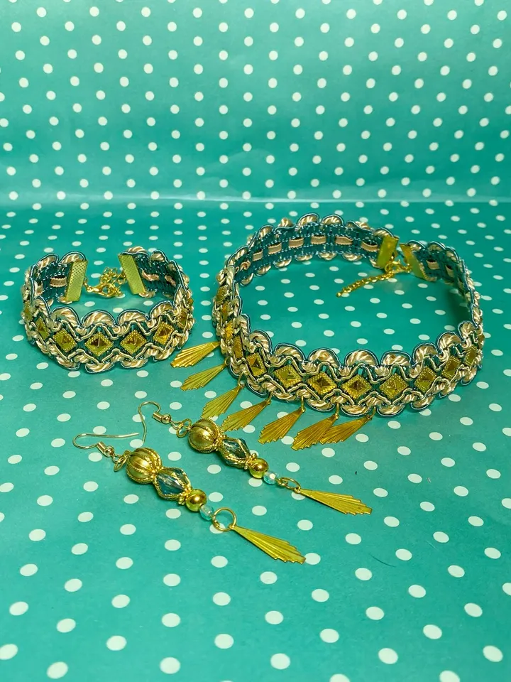 Jewelry set for oriental dances. Set of jewelry. Handmade.