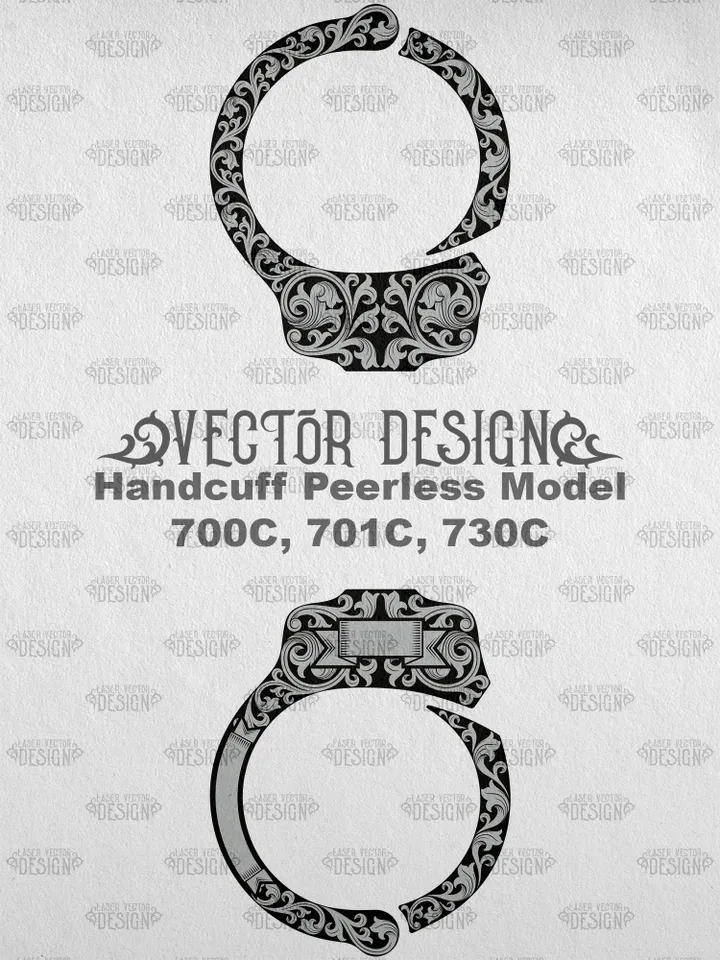 VECTOR DESIGN Handcuff Peerless Model 700C, 701C, 730C Scrollwork 2