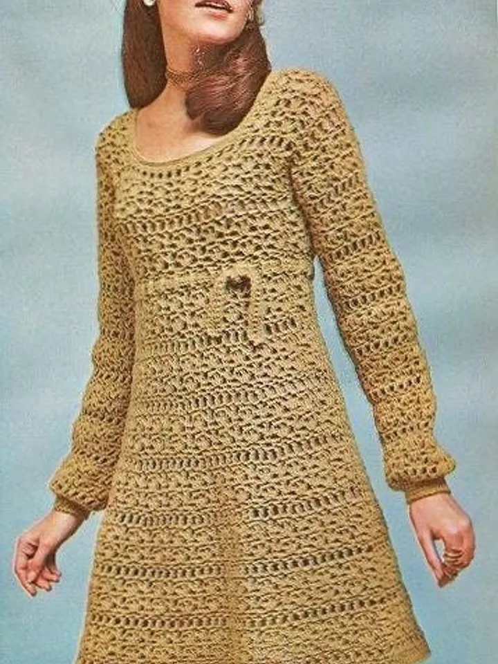 Dress crochet patterns, lace dress crochet, vintage dress crochet pdf instant download