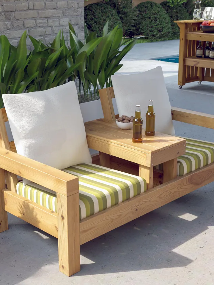 Double Chair Bench Plans, PDF, DIY