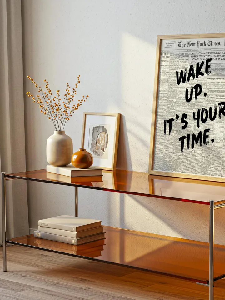 Motivational Quote Print: Vintage Newspaper Typography (Digital Download)